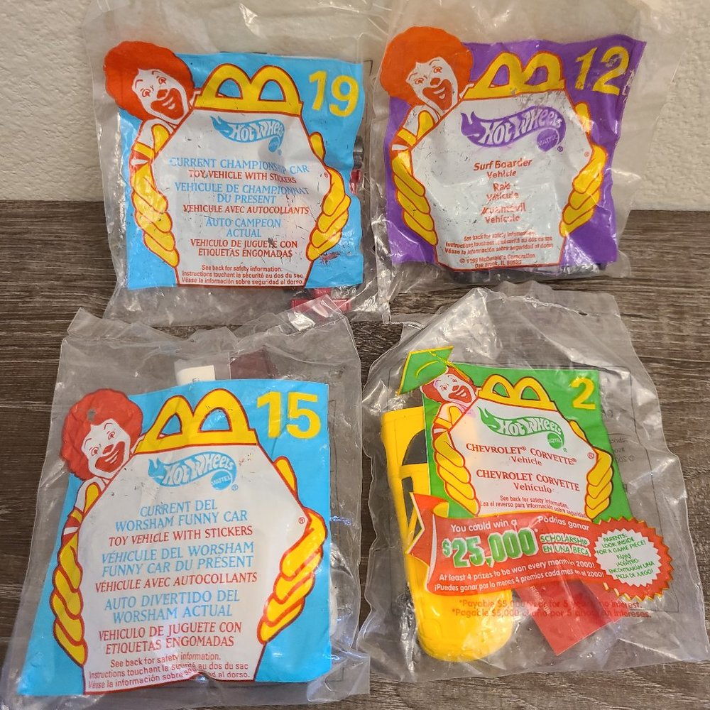 Vintage HOTS WHEELS McDonalds Cars Corvette